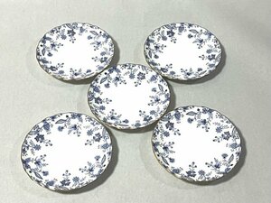 Noritake ノリタケ ボーンチャイナ 皿 プレート 食器 金縁 花柄 お皿 とり皿 陶磁器 洋食器 キッチン デザート皿 5枚セット お洒落