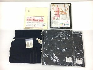 新品 未使用 ★ 作業用 エプロン 5点 セット デニム ウレタン前掛け クロスエプロン