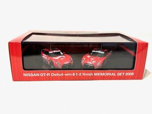 【未開封】EBBRO エブロ NISSAN 日産 GT-R Debut-Win & 1-2 finish MEMORIAL SET 1/43スケール 2008年 GT-RWORLD モデルカー