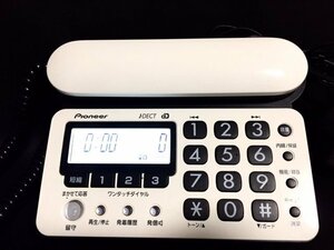 Pioneer パイオニア デジタルコードレスホン TF-SD15S-PW 電話機 家電 簡単操作 本体のみ
