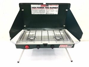 Coleman コールマン ハイパワー2バーナー 5436-700J アウトドア BBQ 最高火力 防風板付き　