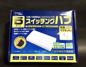 ☆新品☆ ELECOM エレコム LAN-SW05 5ポート スイッチングハブ 省電力設計 静音ファンレス設計 PC ゲーム機