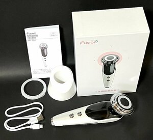 【未使用】 iFusion 多機能美顔器 CI01 温冷美顔器 フェイシャルエステ ホームエステ スキンケア 光エステ ラジオ波 イオン導入 EMS HMY