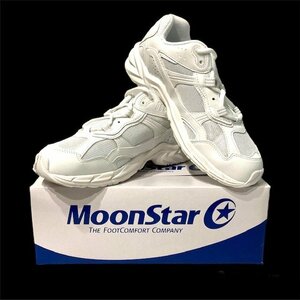 【新品】MoonStar ムーンスター スニーカー 26.5cm 普段使い 通学 学校 スクール スポーツ メンズ レディース 白 ホワイト