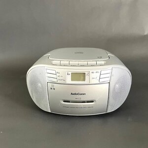 オーディオコム ポータブル CD ラジオ カセット プレーヤー AM FM 持ち運び 学習 習い事 防災