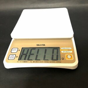 TANITA タニタ デジタルクッキングスケール KD-195 ホワイト ご飯 カロリー 測れる