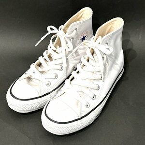 CONVERSE ALL STAR LEA HI コンバース オールスター 3 1/2(約22.5cm) レザー ホワイト レディース 普段使い 靴 スニーカー ハイカット HMY