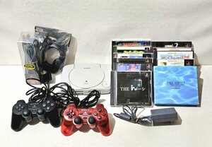 SONY ソニー PSone ソフト・本体まとめ SCPH-100 プレステ ゲーム機 小型軽量化 新モデル プレステ初代 レトロゲーム