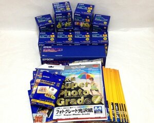 ☆新品☆ エプソンプリンター 消耗品まとめ　インクジェットプリンター用紙　両面印刷用A4　ウルトラハイグレード　PM写真用ロールタイプ