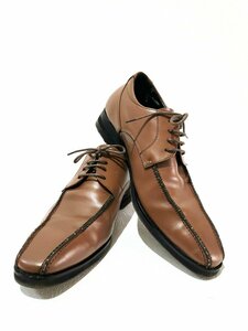 PLASTRON ビジネスシューズ 紳士靴 紐靴茶 フォーマル 外回り 25.0cm