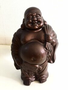 ◆縁起物◆ 七福神 布袋様 置き物 招福 銅製 骨董品 古美術品 インテリア コレクション