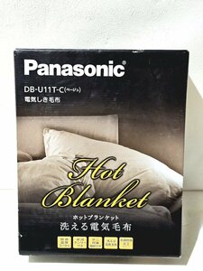 ★未使用★ Panasonic パナソニック 電気しき毛布 DB-U11T シングルサイズ ベージュ ホットブランケット 洗濯可 寝具