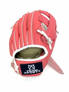 ☆美品☆ FTEAM SPORTS UN FUN BASEBALL グローブ J-4016 右利き オールラウンド用 野球 子供用 キッズ ジュニア ピンク