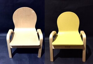 KATOJI Kato ji Kids chair 2 piece set miniature chair small chair . for infant wooden goods for baby for children meal chair small chair 