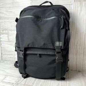 極美品 PORTER ポーター リュック 08173 KLUNKERZ DAYPACK クランカーズ デイパック 黒 ブラック 吉田カバン A4収納 PC収納