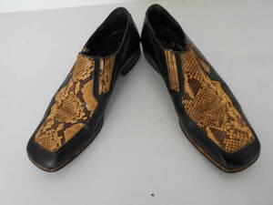 50*s 50S стиль старый REGAL Reagal кожа украшать обувь змея кожа? 10D Италия производства american блокировка n roll 