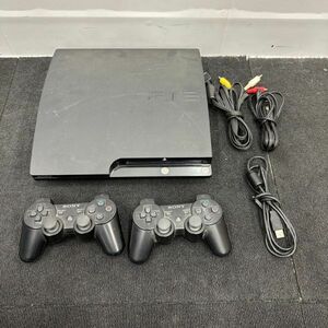 G414-K44-4195 SONY ソニー PlayStation3 プレイステーション3 本体 CECH-2100A ブラック/コントローラー2個/ケーブル付き PS3 通電OK ②