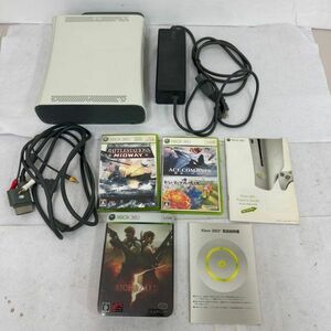 H438-O18-3336 Microsoft Microsoft XBOX360 CONSOLE корпус белый / кабель / инструкция / Vaio риск др. soft 3 штук электризация OK ①