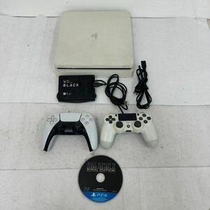H430-C4-1655 SONY Sony PlayStation4 body CUH-2100A Glacier White PlayStation 4 PS4 controller P10 attaching electrification OK ①