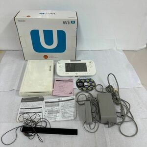 H424-K44-4182 Nintendo Nintendo WiiU корпус WUP-101 игра накладка WUP-010 белый / кабель / коробка мнение /s pra палец на ноге n soft имеется электризация OK ①