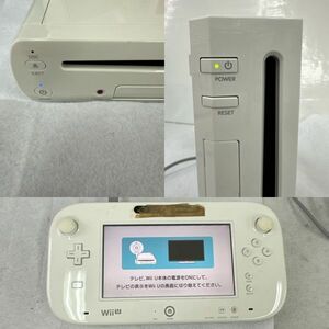 I402-K57-152 Nintendo Nintendo Wii U body WUP-101 game pad WUP-010/RVL-001 white / remote control / cable / box opinion other accessory electrification OK ①