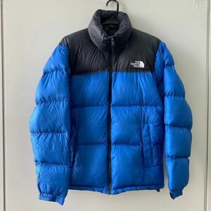 H364-O15-5167 THE NORTH FACE ザ・ノースフェイス ダウンジャケット メンズ Lサイズ ブラック×ブルー 黒 青 アウター 上着 ③