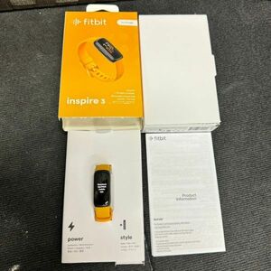 I841-O44-1067 Googleg-grufitbit inspire 3 Fit bit Inspire yellow yellow color smart watch box attaching operation ⑧