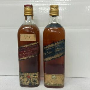 J423-O35-1604 JOHNNIE WALKER ジョニーウォーカー 2本まとめ レッドラベル ブラックラベル スコッチウイスキー 760ml 43% 古酒 未開栓 ⑩