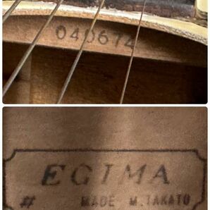 G814-000 EGIMA エギマ アコースティックギター m.takato ホワイト アコギ 6弦 弦楽器 ソフトケース付き ②の画像10