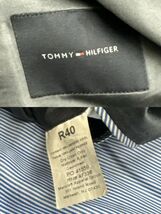 H854-O15-4822 TOMMY HILFIGER トミーヒルフィガー メンズ スーツ セットアップ グレー R40 ウール100％ ①_画像5