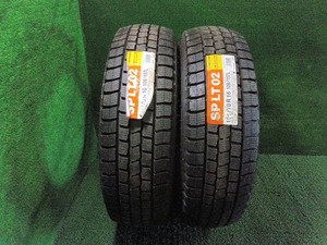 ダンロップ SPLT02 195/70R16 109/107L LT バリ溝タイヤ2本 バン/小型トラックに 中古 売切!!