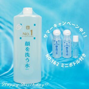 顔を洗う水 NO.1 ウォータクリーナー 1L 　NO.1&2 ミニボトル付き