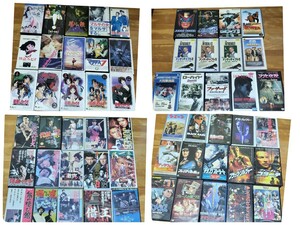 [1 jpy start ] ultra rare see .....? Japanese film Western films anime etc. videotape VHS various set sale total 58ps.