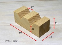 ♪音質性能UP！■ケーブル インシュレーター（ブラウン）ダブル　新品6個セット 青森ヒバ製　Cable insulators_画像4