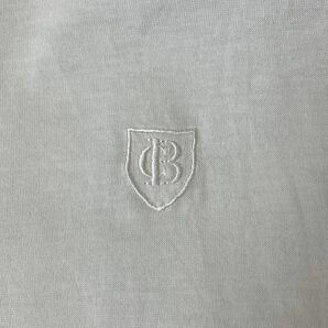 ブラックレーベルクレストブリッジ BLACK LABEL CRESTBRIDGE 肩チェック柄 ワンポイントロゴ刺繍 半袖Tシャツ Lサイズ ホワイト 白 メンズの画像4