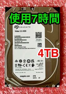 【新品同様★使用7時間★4TB★送料無料】Seagate★ST4000VM005★SATA★2023年9月製