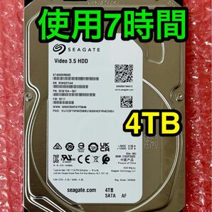 【新品同様★使用7時間★4TB★送料無料】Seagate★ST4000VM005★SATA★2023年9月製