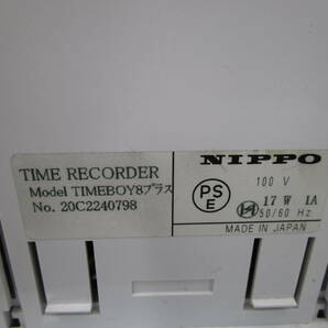 ニッポー NIPPO タイムカード レコーダー TIMEBOY8プラス タイムボーイ 通電OK 現状品（TMCCDの画像6