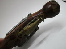 その2　古式銃 フリントロックピストル モデルガン レプリカ 飾り アンティーク調　全長32㎝　現状品（55PYT_画像7