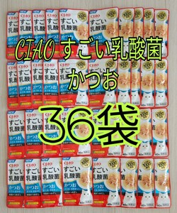 【送料無料】36袋 CIAOすごい乳酸菌かつお 