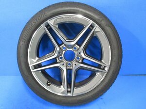 バリ溝 ベンツ Aクラス W177 AMG 純正 18インチ 7.5J +49 PCD112 5穴 A1774011500 225/45R18 タイヤ ホイール 1本 (g095127)