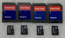 SanDisk　ｍicroSDHC　4GBx4枚　変換アダプター付　フォーマット済です_画像1
