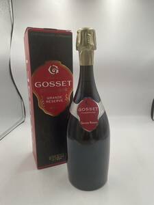 【2224】 1円スタート　GOSSET　ゴッセ　グランドリザーヴ　BRUT　シャンパン　12度　750ｍｌ　箱付き