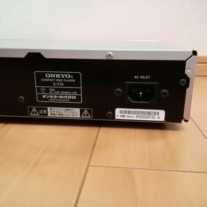 【現状品】ONKYO オンキヨー CDプレイヤー CDデッキ C-773 取扱説明書 リモコン RC-686C 付き オンキョーの画像10