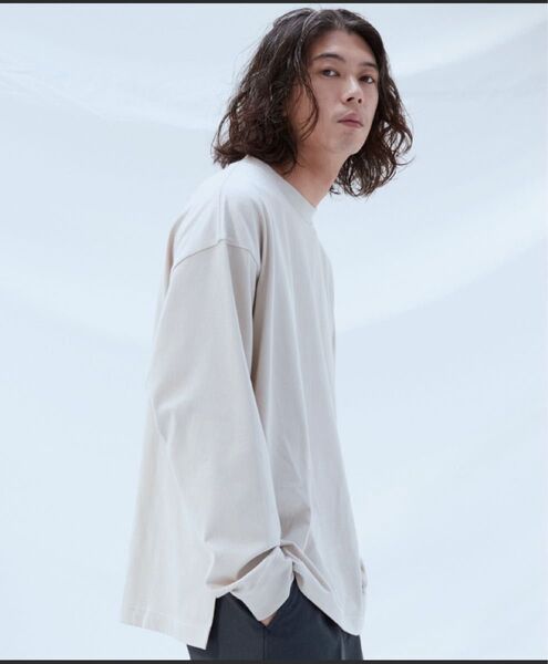 【WYM LIDNM】HEAVY WEIGHT OVERSIZED LS-TEE