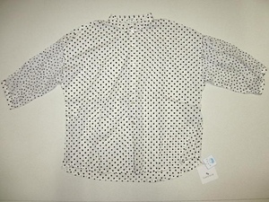 rukru spool nso Uni koLucruca dot blouse white size 38 not yet have on tag attaching 