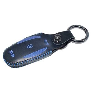 【30%OFF】LKJsagd 車のキーケース テスラ モデル S PUレザーケース ブルー