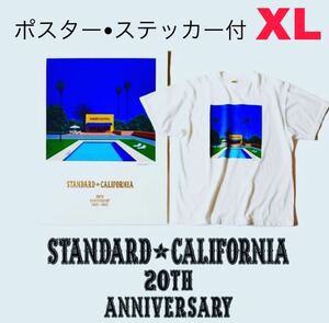 スタンダードカリフォルニアStandard California 20周年限定 Tシャツ XL サイズ 永井博 nagai 20th SD Art T 限定ポスター ステッカー付き