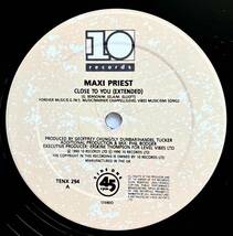 Maxi Priest / Close To You【12''】1990 / EU / 10 Records / TENX 294 / 検索：333yen vinyl_画像3