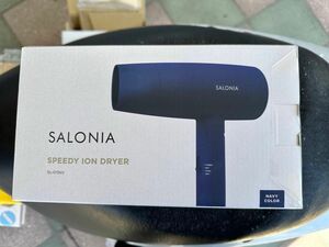 GW値引【新品　最終在庫】サロニア　SPEEDY ION DRYER SL-013NV （ネイビー） SALONIAヘアドライヤー